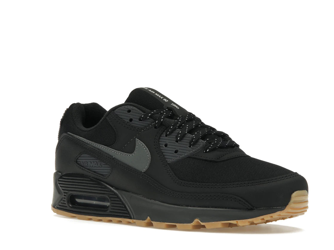 Nike Air Max 90 Black Smoke Grey Gum Reflective