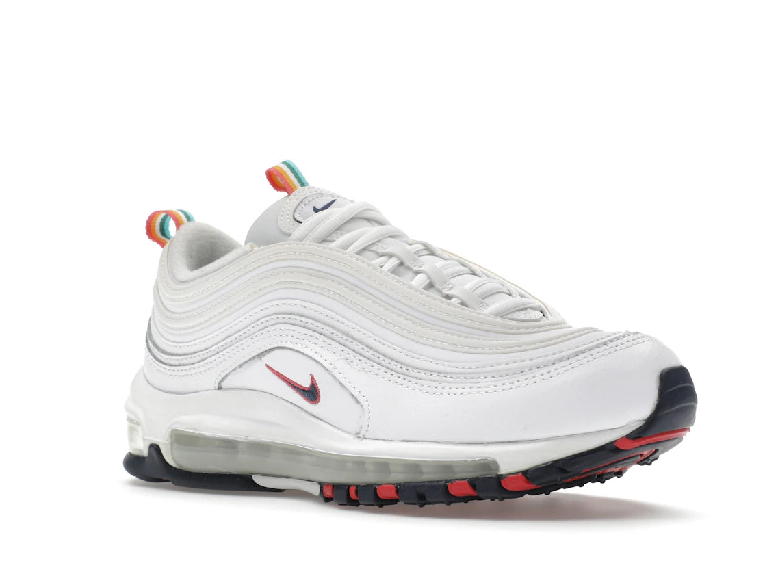Nike Air Max 97 White Multi Color Pull Tabs