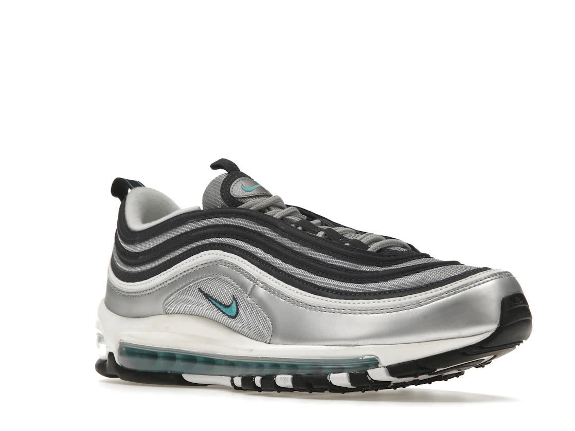 Nike Air Max 97 Metallic Silver Chlorine Blue