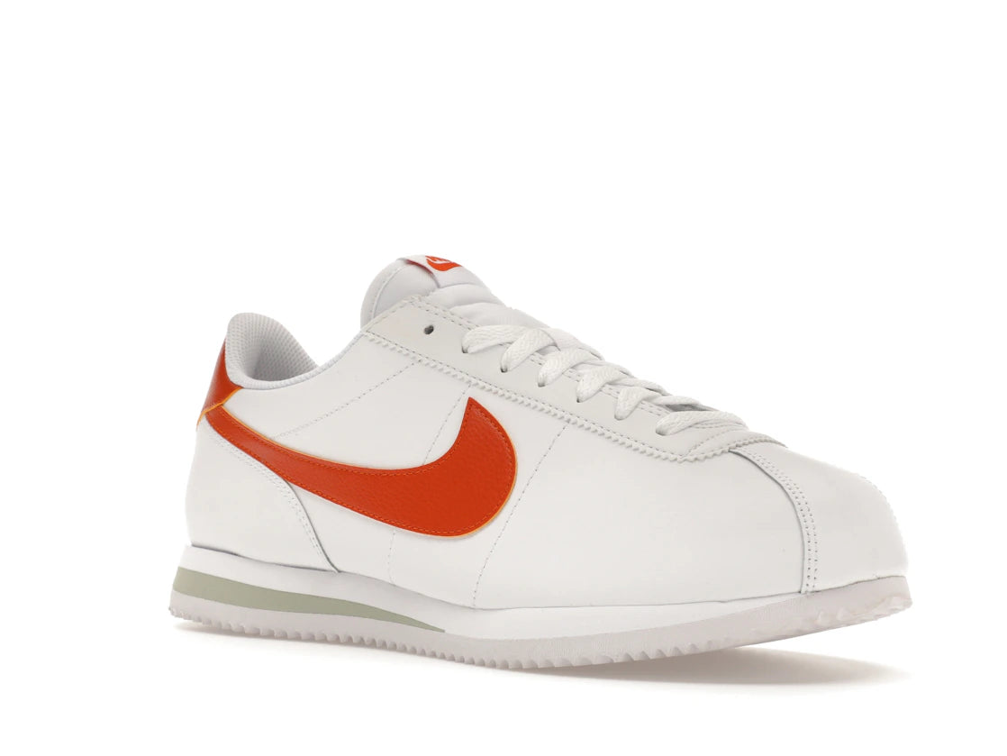 Nike Cortez White Campfire Orange