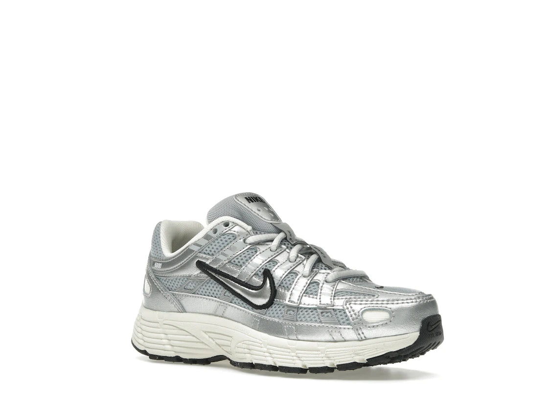 Nike P-6000 Metallic Silver Black