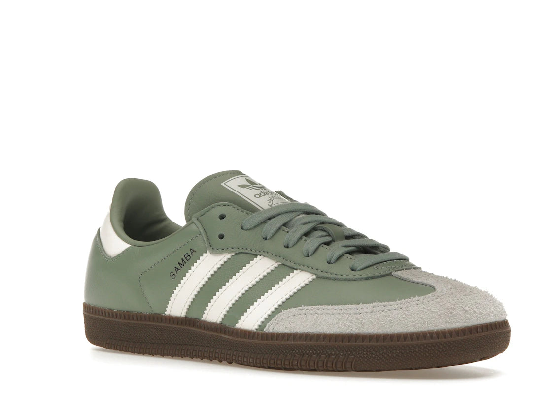 adidas Samba OG Silver Green Chalk White