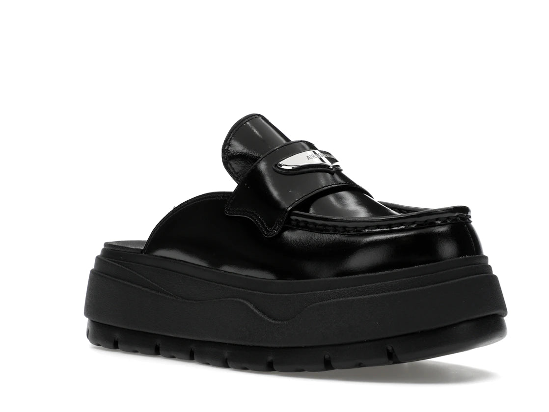 Jordan Mule Black Metallic Silver