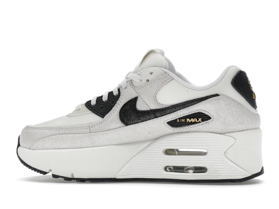 Nike Air Max 90 LV8 White Metallic Gold Black