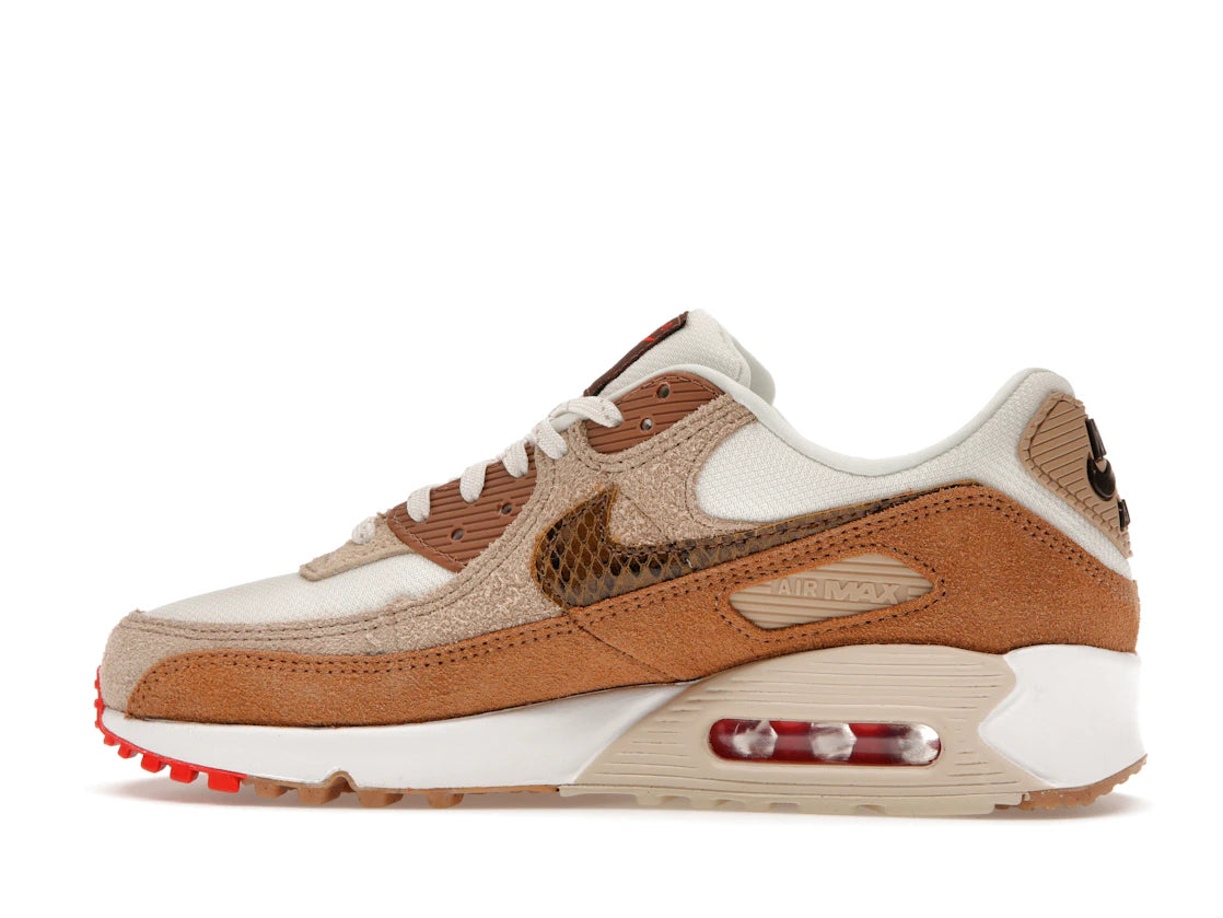 Nike Air Max 90 SE Pale Ivory Snakeskin Swoosh