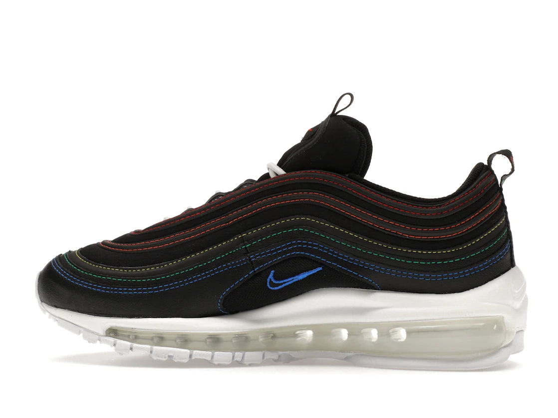 Nike Air Max 97 Black Rainbow Stitching
