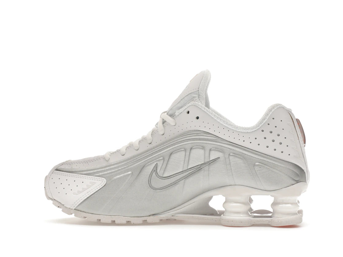 Nike Shox R4 White Metallic Silver