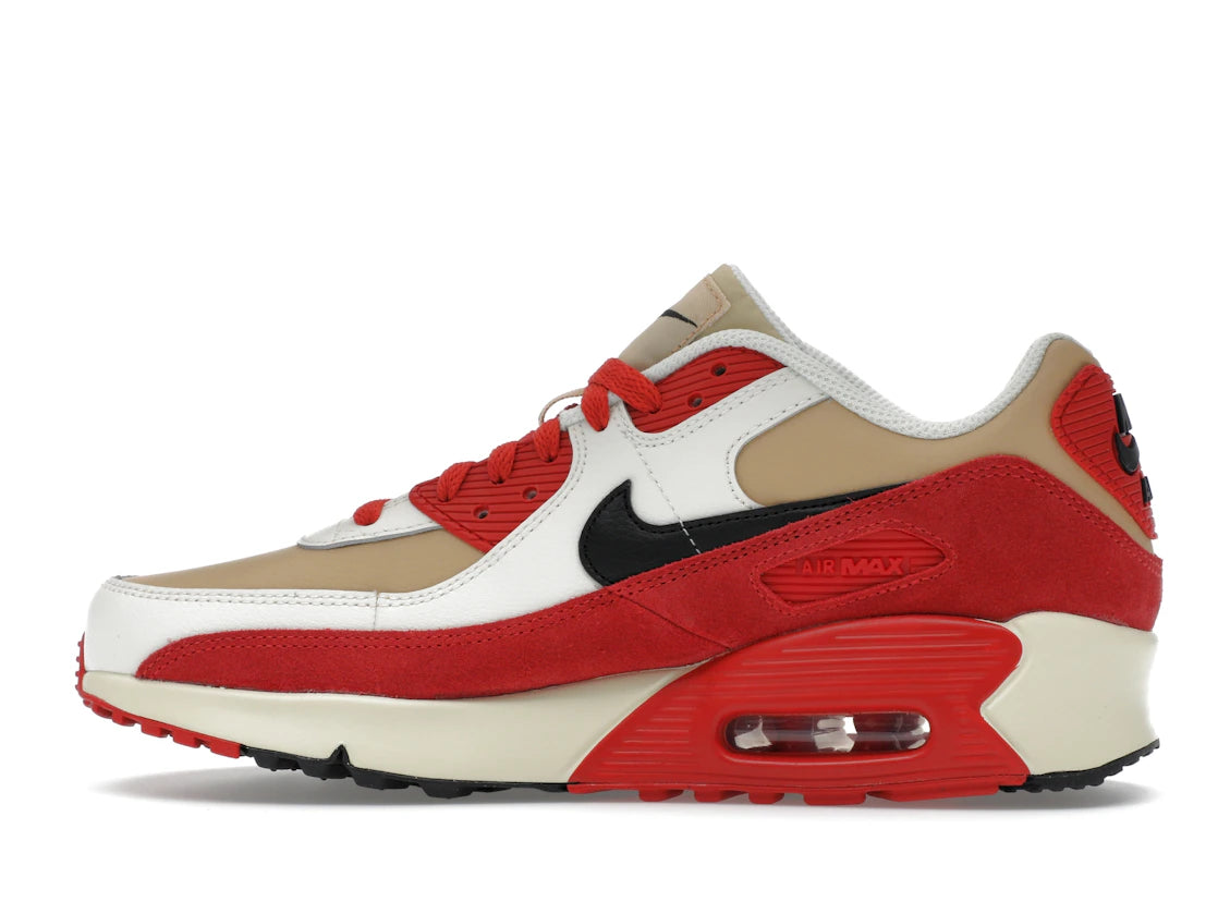 Nike Air Max 90 Leather Sesame Red Clay
