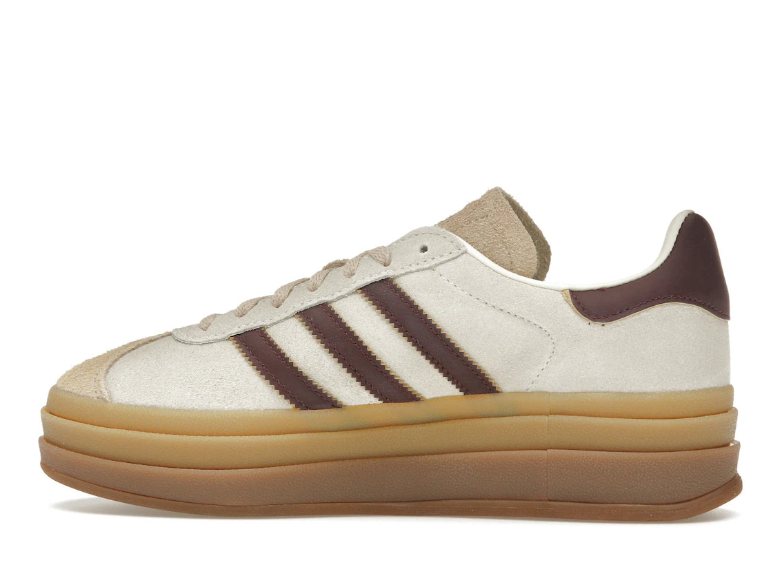 adidas Gazelle Bold Cream White Maroon