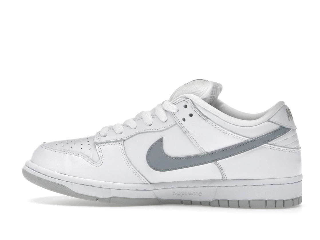 Nike SB Dunk Low Supreme 94 White Metallic Silver
