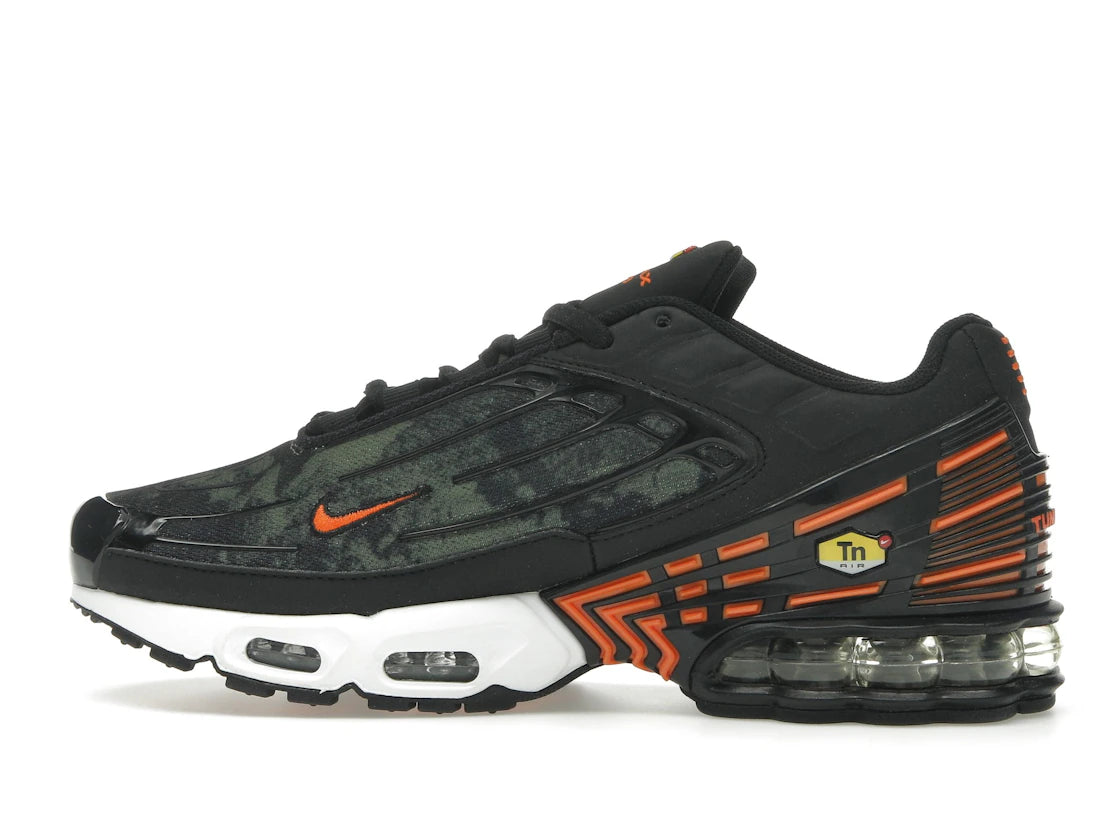 Nike Air Max Plus 3 Camo Medium Olive Safety Orange