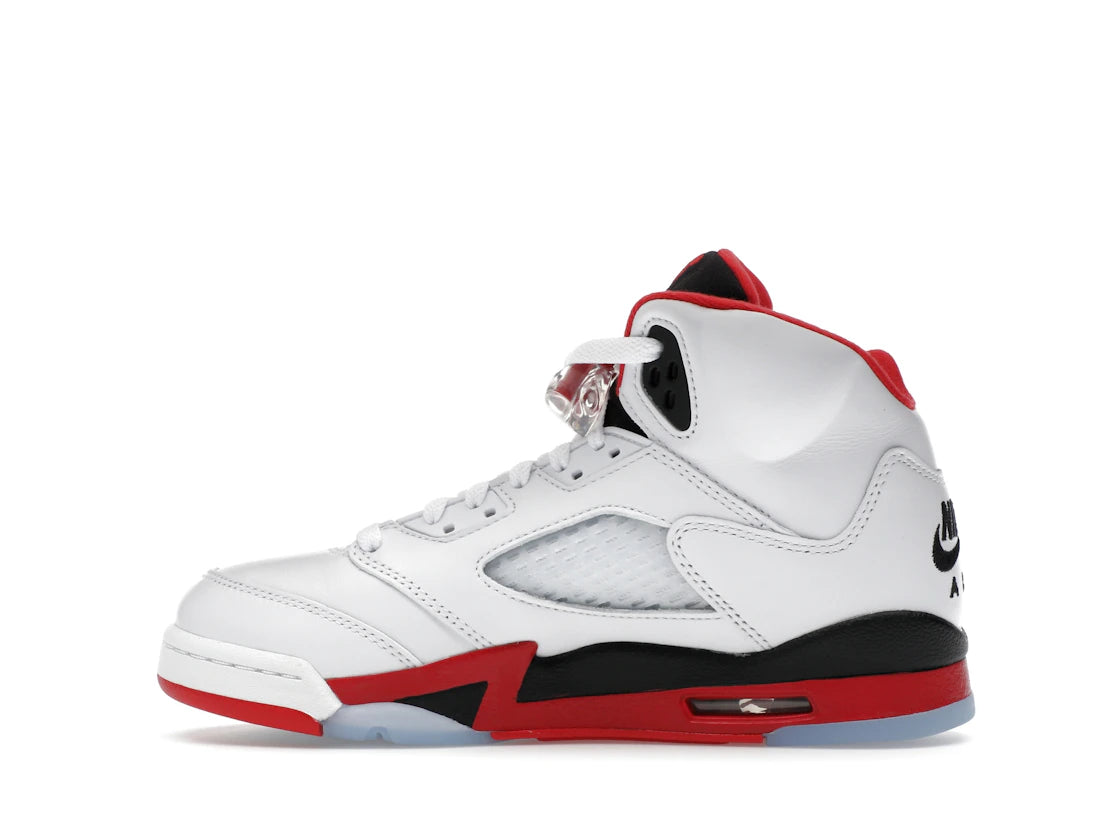 Jordan 5 Retro Fire Red Black Tongue